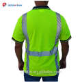 Calidad garantizada Hi Vis Reflective Polo Camisas de dos tonos de manga larga Safety Men Camisa de alta visibilidad con bolsillo de la pluma